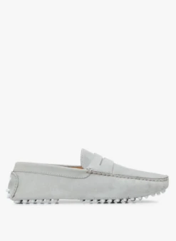 Lewis - Leren Loafers | Grijs