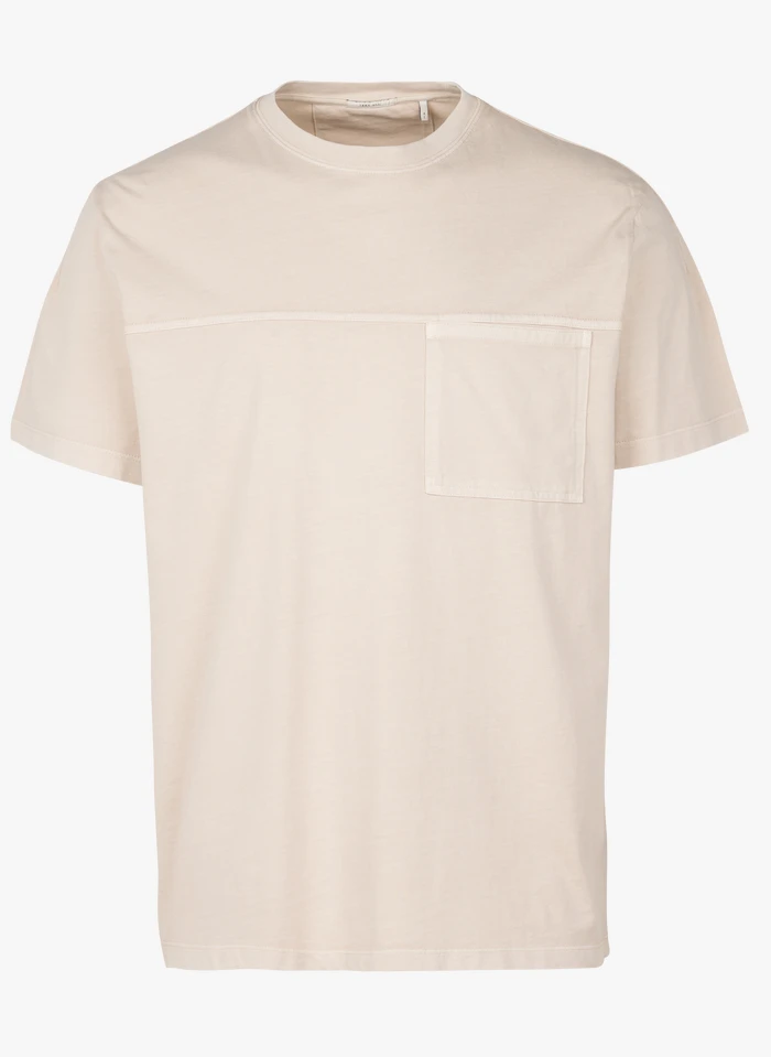 Ikks Regular-fit, Katoenen T-shirt Met Ronde Hals | Beige 3 Ikks Regular-fit, Katoenen T-shirt Met Ronde Hals | Beige