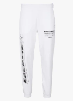 Lacoste Slim-fit Trainingsbroek Met Zeefdruk | Wit