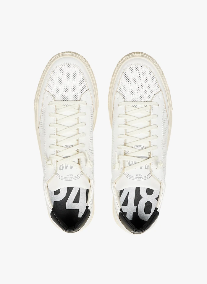P448 SOHO - Lage Sneakers Van Geperforeerd Leer | Wit 5 P448 SOHO - Lage Sneakers Van Geperforeerd Leer | Wit - Afbeelding 3