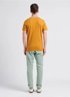 Farah MEADOWS - Regular-fit T-shirt Van Piquékatoen Met Ronde Hals | Bruin -Havaianas Shop 4104192
