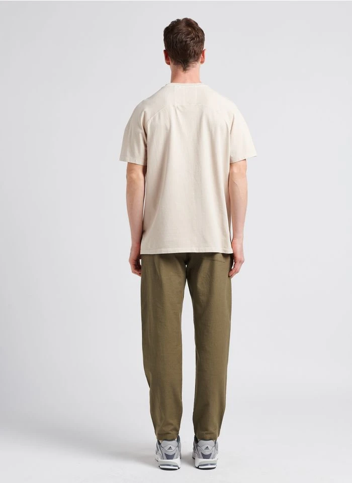 Ikks Regular-fit, Katoenen T-shirt Met Ronde Hals | Beige 9 Ikks Regular-fit, Katoenen T-shirt Met Ronde Hals | Beige - Afbeelding 7