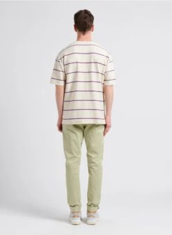 Samsoe Samsoe DINO - Gestreept T-shirt Van Biologische Katoenmix | Beige 11 Samsoe Samsoe DINO - Gestreept T-shirt Van Biologische Katoenmix | Beige -Havaianas Shop 4104461