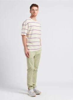 Samsoe Samsoe DINO - Gestreept T-shirt Van Biologische Katoenmix | Beige 10 Samsoe Samsoe DINO - Gestreept T-shirt Van Biologische Katoenmix | Beige -Havaianas Shop 4104462