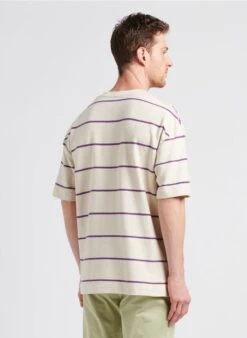 Samsoe Samsoe DINO - Gestreept T-shirt Van Biologische Katoenmix | Beige 9 Samsoe Samsoe DINO - Gestreept T-shirt Van Biologische Katoenmix | Beige -Havaianas Shop 4104463