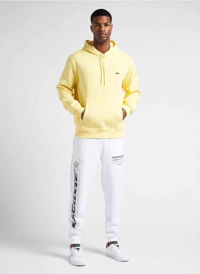 Lacoste Slim-fit Trainingsbroek Met Zeefdruk | Wit 8 Lacoste Slim-fit Trainingsbroek Met Zeefdruk | Wit - Afbeelding 6