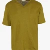 HUMPHREY - Linnen T-shirt Met Tuniekhals | Kaki 1 HUMPHREY - Linnen T-shirt Met Tuniekhals | Kaki -Havaianas Shop 4112983