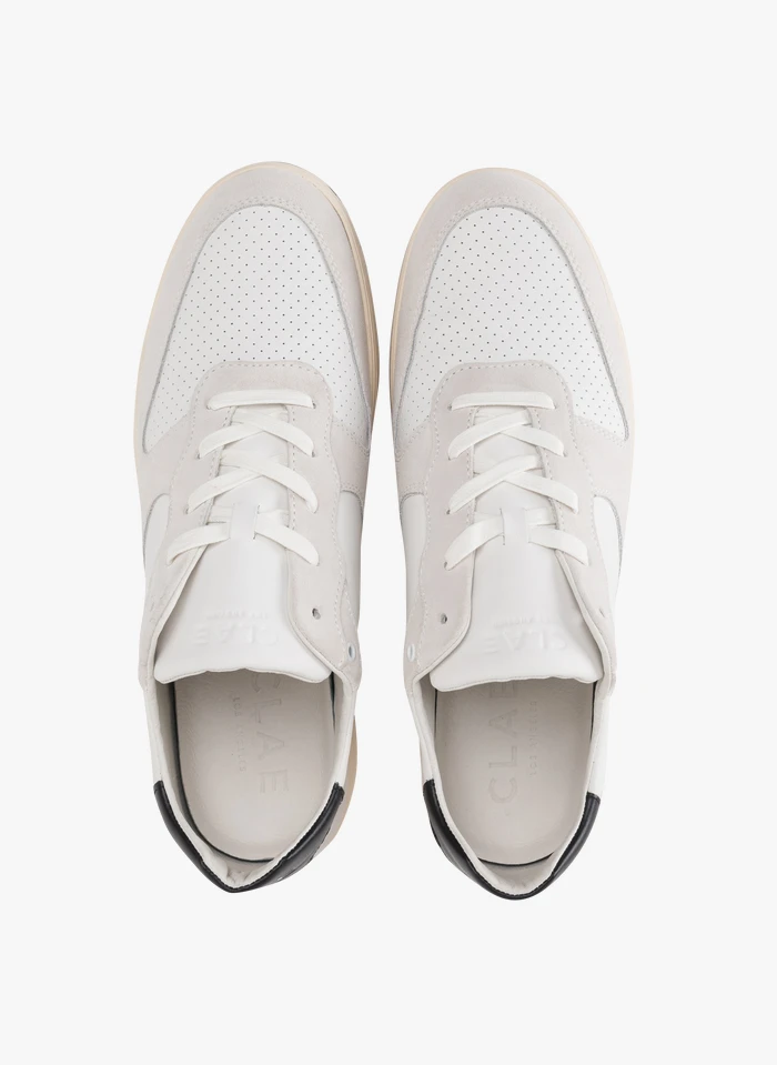 Clae MALONE - Lage, Leren Sneakers | Wit 5 Clae MALONE - Lage, Leren Sneakers | Wit - Afbeelding 3
