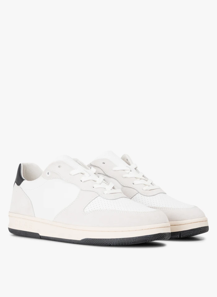 Clae MALONE - Lage, Leren Sneakers | Wit 4 Clae MALONE - Lage, Leren Sneakers | Wit - Afbeelding 2