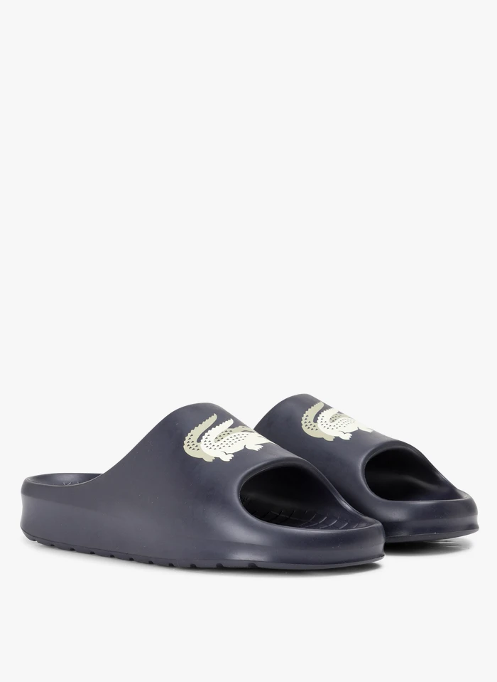 Lacoste Platte Sandalen Met Krokodilmotief | Zwart 4 Lacoste Platte Sandalen Met Krokodilmotief | Zwart - Afbeelding 2