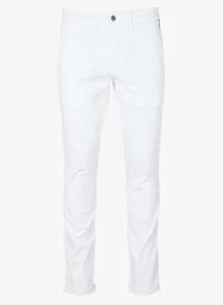 LE TEMPS DES CERISES Slim-fit, Katoenen Chino | Wit