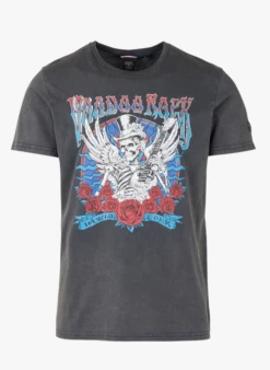 LE TEMPS DES CERISES TIJE - Katoenen T-shirt Met Zeefdruk | Blauw