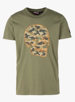 LE TEMPS DES CERISES MACHIDA - Katoenen T-shirt Met Print | Kaki