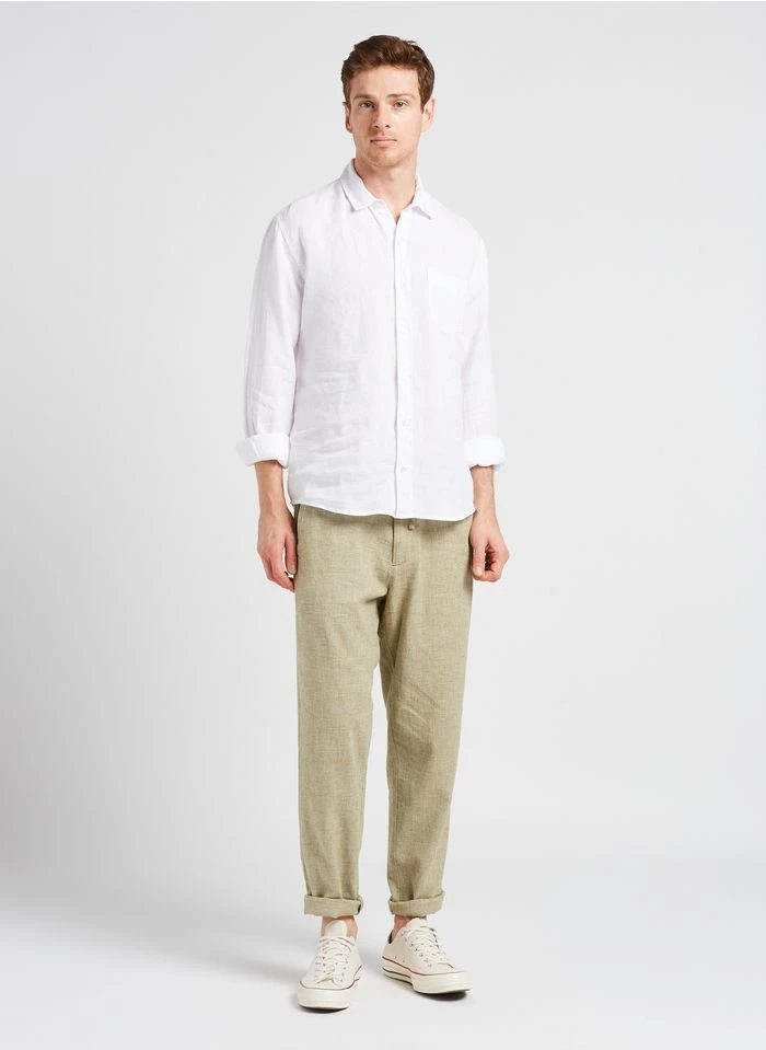 Selected Rechte Broek Biokatoenblend | Kaki 8 Selected Rechte Broek Biokatoenblend | Kaki - Afbeelding 6