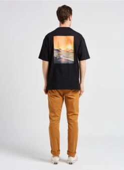 Knowledge Cotton Apparel T-shirt Van Biokatoen Met Ronde Hals | Zwart -Havaianas Shop 4131289