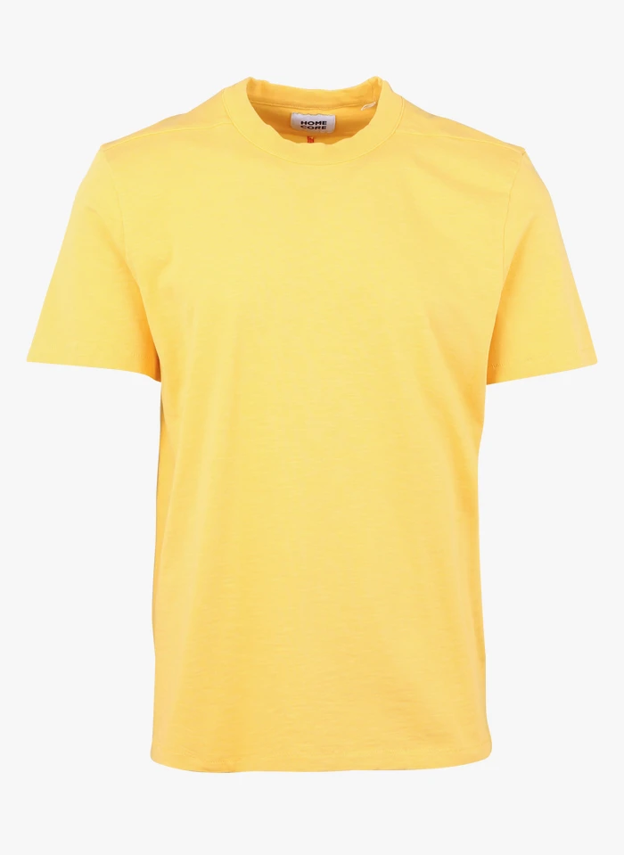 RODGER H - Regular-fit, Katoenen T-shirt Met Ronde Hals | Geel 3 RODGER H - Regular-fit, Katoenen T-shirt Met Ronde Hals | Geel