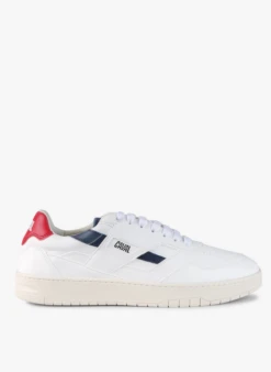 VEGAN NAVY FLAG - Lage Sneakers Van Veganistisch Leer | Wit