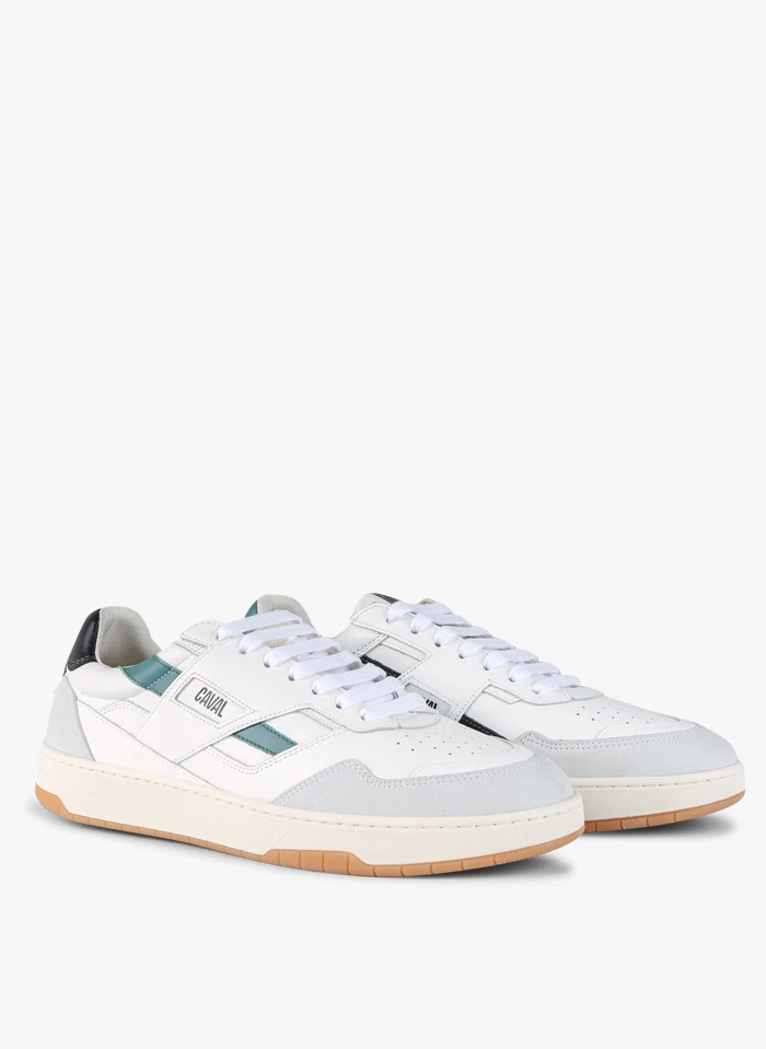 RETRO LAKE - Asymmetrische, Lage, Leren Sneakers | Wit 4 RETRO LAKE - Asymmetrische, Lage, Leren Sneakers | Wit - Afbeelding 2