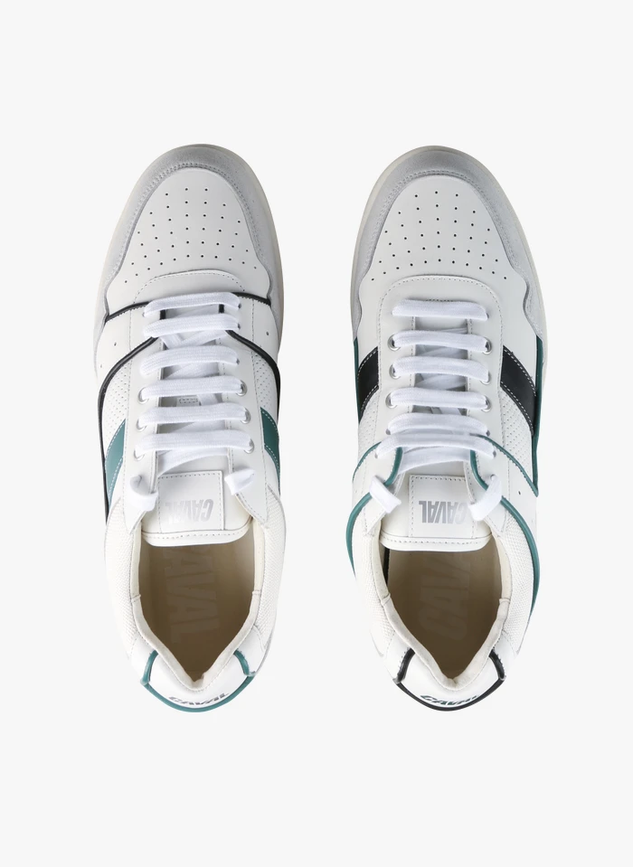 BLACK LAKE - Lage, Leren Sneakers | Wit 5 BLACK LAKE - Lage, Leren Sneakers | Wit - Afbeelding 3