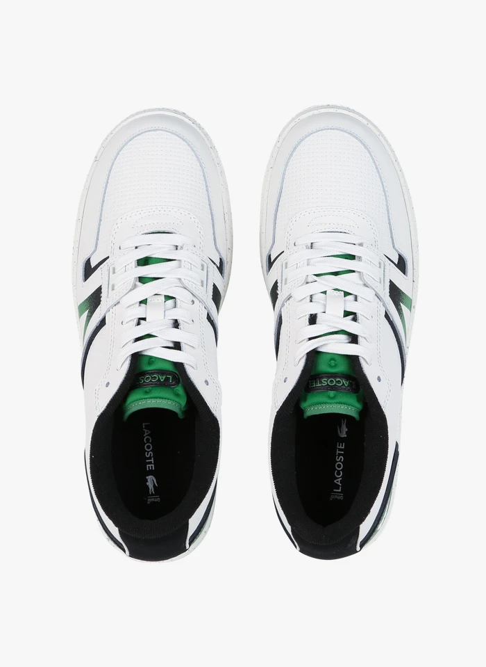 Lacoste Lage Sneakers Van Leermix | Wit 5 Lacoste Lage Sneakers Van Leermix | Wit - Afbeelding 3