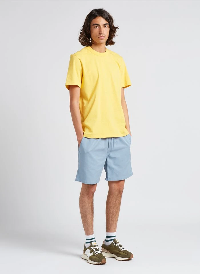 RODGER H - Regular-fit, Katoenen T-shirt Met Ronde Hals | Geel 8 RODGER H - Regular-fit, Katoenen T-shirt Met Ronde Hals | Geel - Afbeelding 6