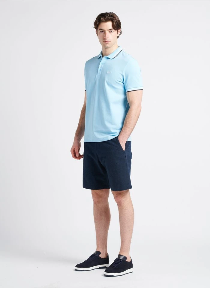 Lage, Leren Sneakers Met Vetersluiting | Blauw 6 Lage, Leren Sneakers Met Vetersluiting | Blauw - Afbeelding 4