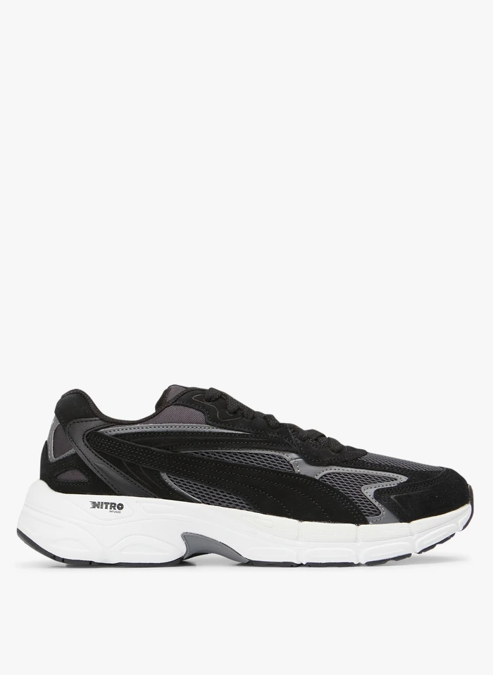 Puma TEVERIS NITRO - Lage Sneakers Van Gemengd Leer | Zwart 3 Puma TEVERIS NITRO - Lage Sneakers Van Gemengd Leer | Zwart