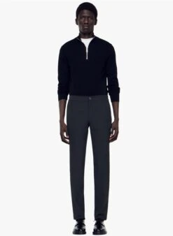 Sandro JERSEY - Rechte Broek | Grijs -Havaianas Shop 4201161