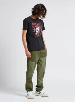 LE TEMPS DES CERISES MISTER - Loose-fit, Katoenen Broek Met Patchworkpatroon | Kaki -Havaianas Shop 4201671 1