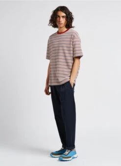 Marc O'Polo Gestreept, Katoenen T-shirt Met Ronde Hals | Rood -Havaianas Shop 4201690