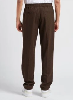 Les Deux Rechte Broek Wolblend | Bruin -Havaianas Shop 4201729