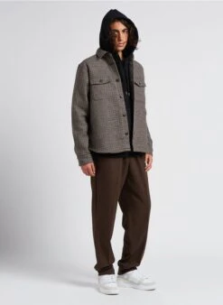 Les Deux Rechte Broek Wolblend | Bruin -Havaianas Shop 4201733