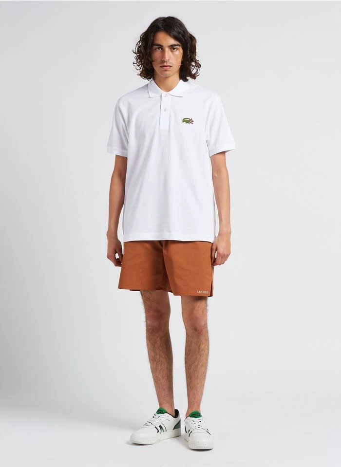 Lacoste Lage Sneakers Van Leermix | Wit 6 Lacoste Lage Sneakers Van Leermix | Wit - Afbeelding 4