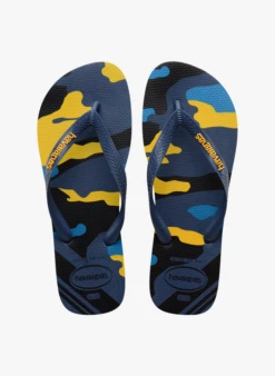 Havaianas Shop 16 TOP CAMU - Havaianas Top - Slippers Met Camouflageprint | Blauw