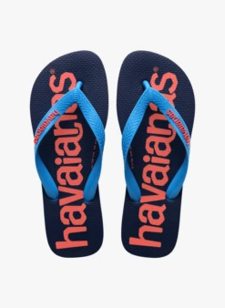 Havaianas TOP LOGOMANIA 2 - Teenslippers Met Print Op De Zool | Blauw