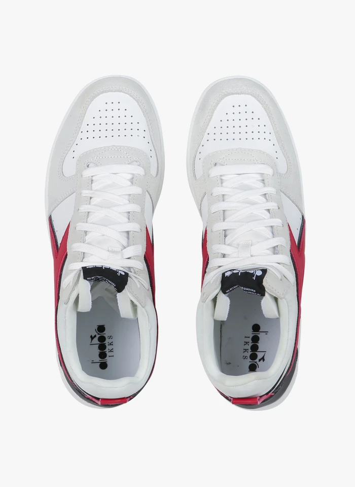 Hoge Sneakers Van Gemengd Leer - IKKS X DIADORA | Wit 5 Hoge Sneakers Van Gemengd Leer - IKKS X DIADORA | Wit - Afbeelding 3