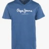 Pepe Jeans EGGO V N - Regular-fit, Katoenen T-shirt Met V-hals | Wit 1 Pepe Jeans EGGO V N - Regular-fit, Katoenen T-shirt Met V-hals | Wit -Havaianas Shop 4210273