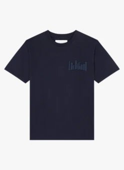 CHEVIGNON CITY - Katoenen T-shirt Met Ronde Hals En Borduursel | Blauw