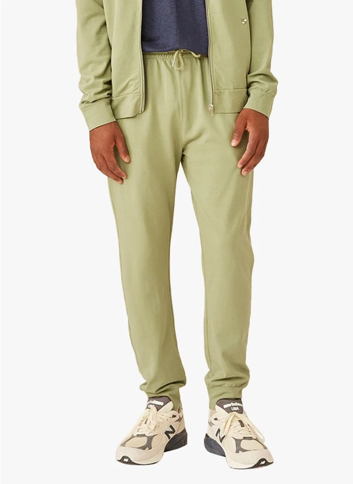 HENDERSEN - Katoenen Joggingbroek | Kaki 4 HENDERSEN - Katoenen Joggingbroek | Kaki - Afbeelding 2