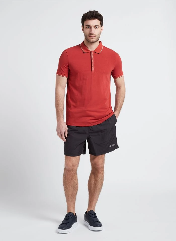 Armani Exchange Lage, Gladde, Leren Sneakers | Blauw 10 Armani Exchange Lage, Gladde, Leren Sneakers | Blauw - Afbeelding 8