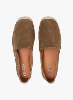 Ikks Leren Espadrilles | Kaki -Havaianas Shop 4240980