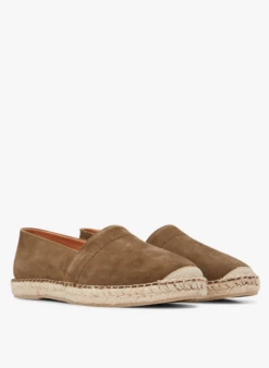 Ikks Leren Espadrilles | Kaki -Havaianas Shop 4240981