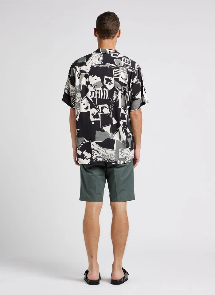 SHIRO - Platte, Leren Slippers | Zwart 7 SHIRO - Platte, Leren Slippers | Zwart - Afbeelding 5