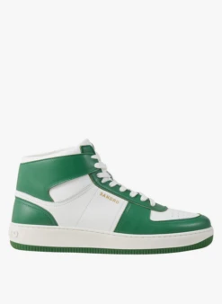 Sandro Hoge, Leren Sneakers | Groen